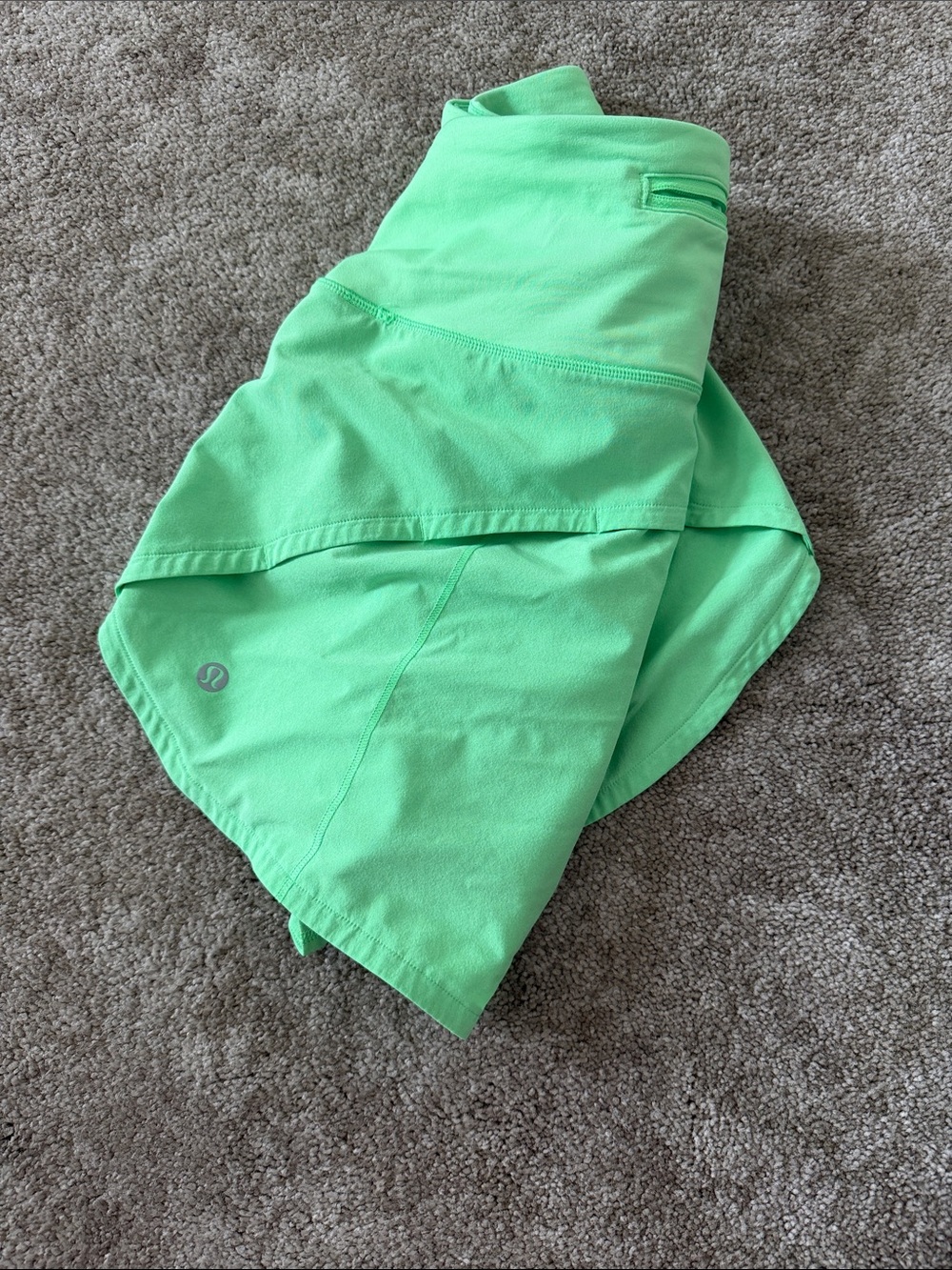 Lululemon Lime Green Speed Up High-Rise Short 4"